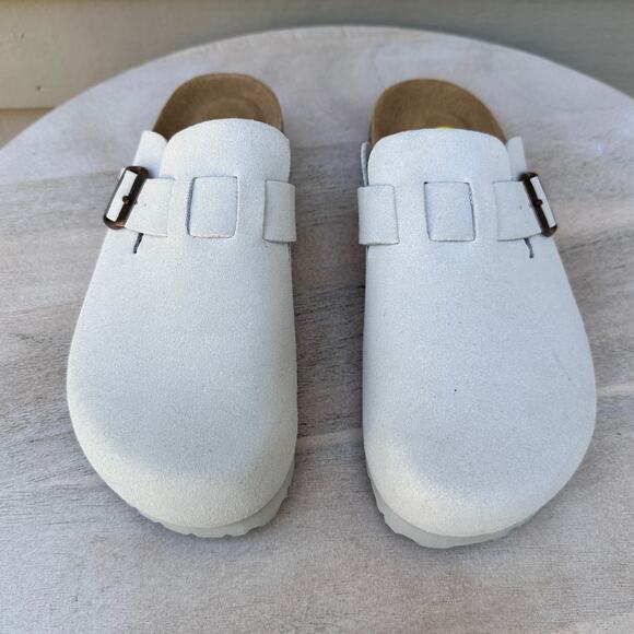 CUSHIONAIRE Hana Slip-On Buckle Clog with Cork Footbed Memory Foam Size 9 - Picture 2 of 13